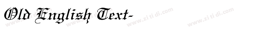 Old English Text字体转换